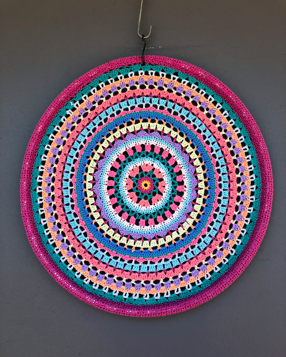 Yarn wall at Blue Box