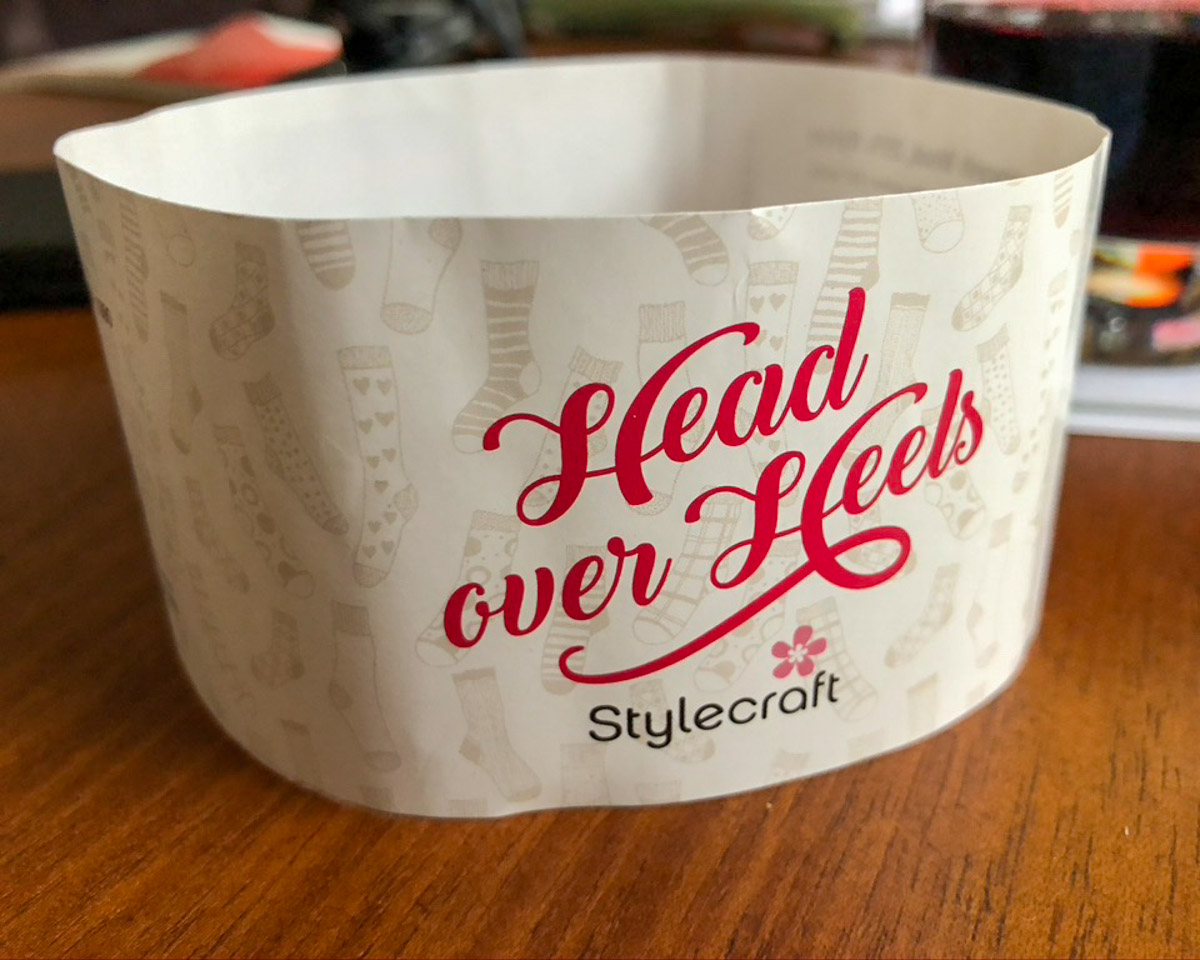 Finished sock detail