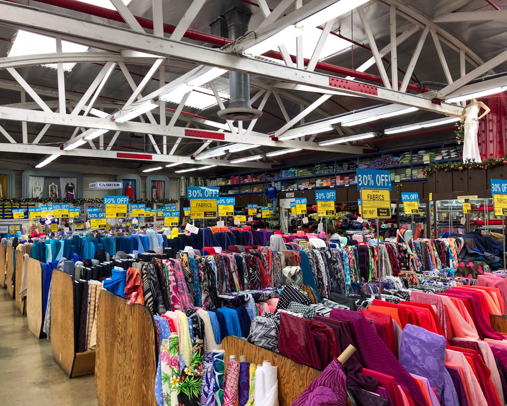 Fabric haul from the LA Fabric District